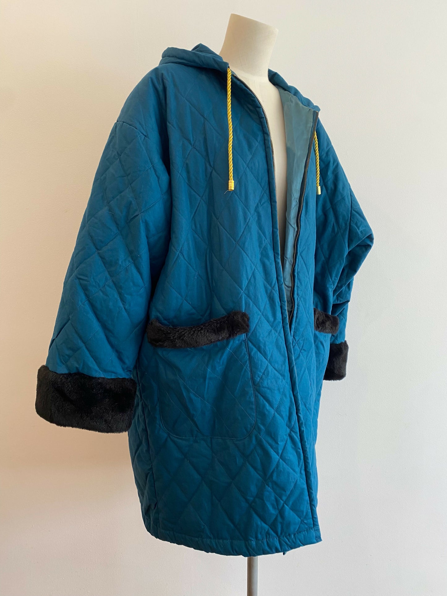 Women's Elelian Italy Size Large Green Parka Jacket