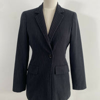 Oscar by Oscar de la Renta Size 6-8 Pinstripe Navy Blazer