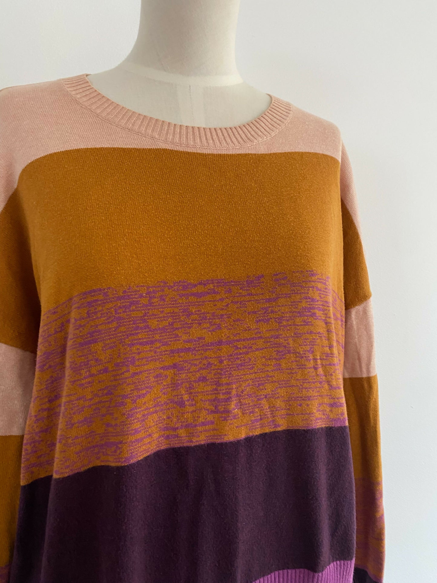 Women's Gorman Size 10 Striped Cotton Pullover
