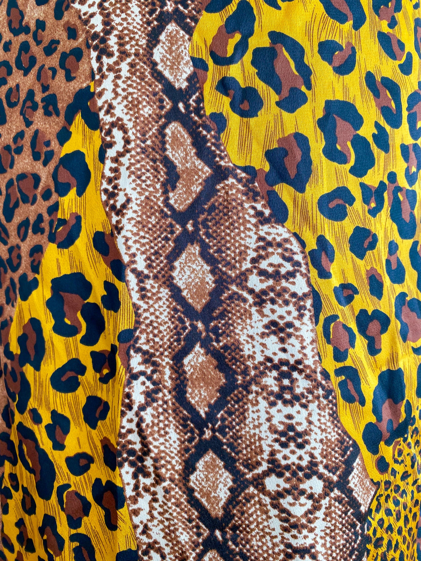 Girls in Mind Size 12 Animal-Print Wrap Dress