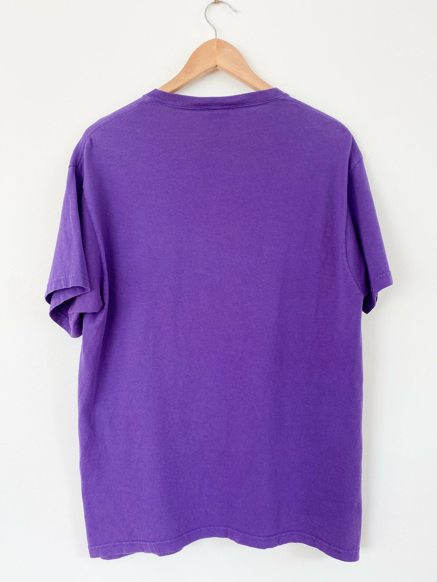 Men's Size L Purple Hattitude Cotton Print T-Shirt