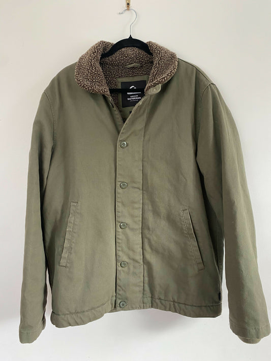 Men's Quicksilver Size Large Khaki Jacket