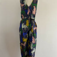 Women's Gorman Size 10 Animal-Print Jumpsuit