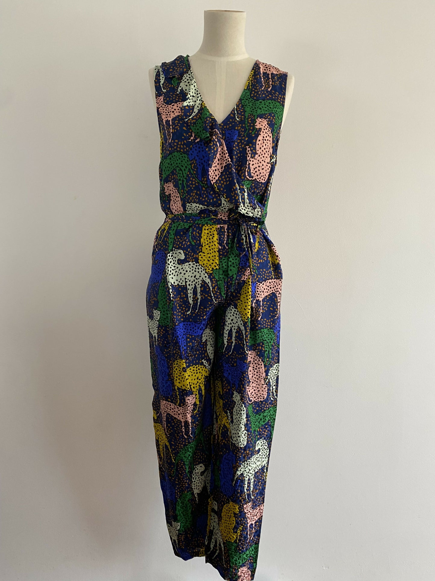 Women's Gorman Size 10 Animal-Print Jumpsuit
