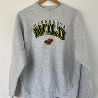 Men's USA Sport Club Minnesota Wild Size Large Grey Marle Sweatshirt