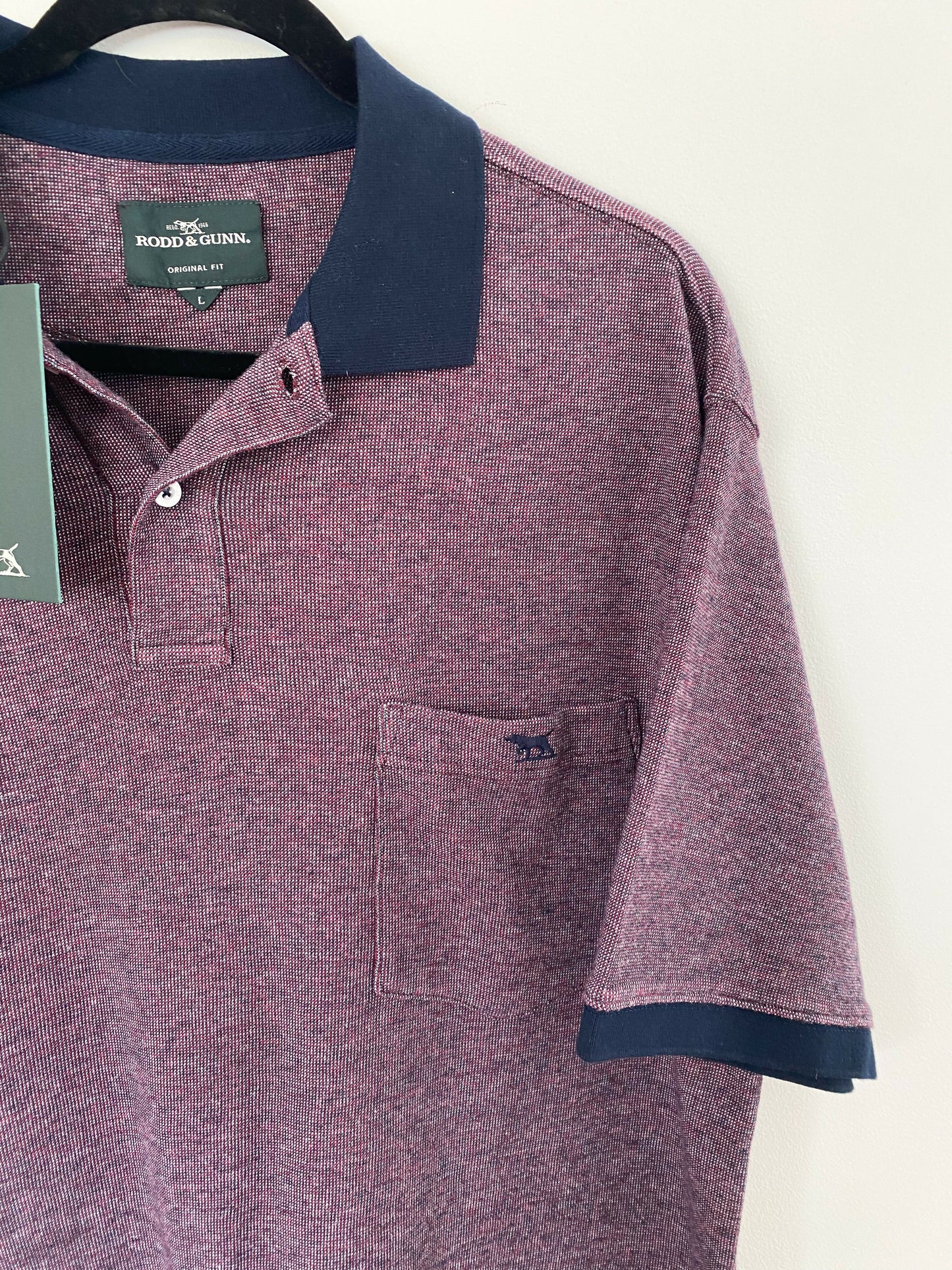 BNWT Men's Rodd & Gunn Size L Cotton Polo