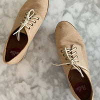 Women's Rollie 'Derby' Size 40 Beige Leather Shoes