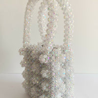 White Beaded Bag