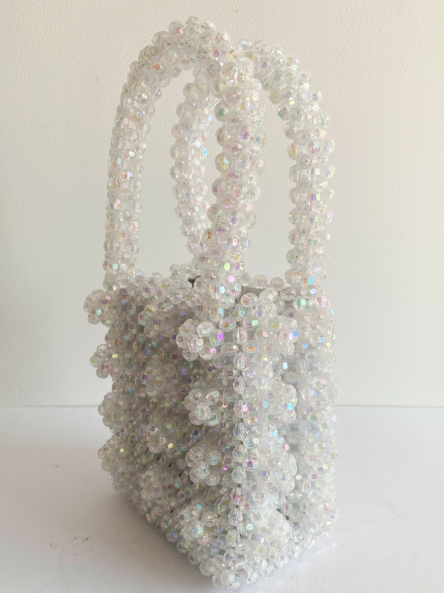 White Beaded Bag