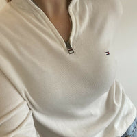 Women's Size XS Tommy Hilfiger White Cotton Pullover