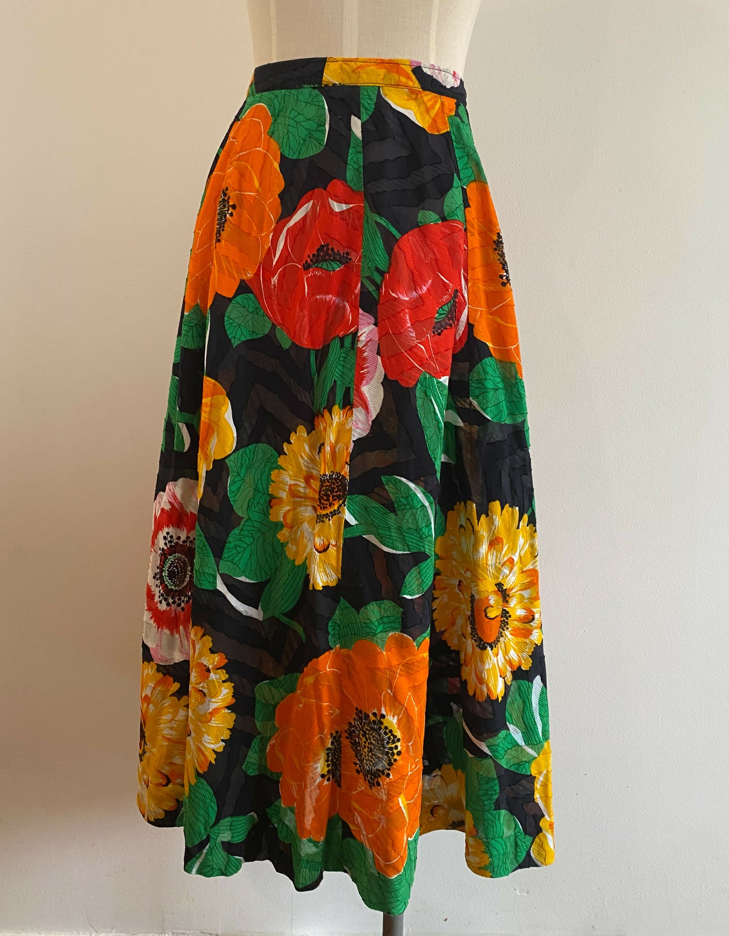 Women's Size 10 Floral Midi Skirt