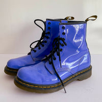 Dr Martens Size 39 Purple Leather Boots