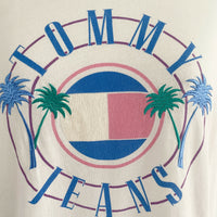 Tommy Jeans Size Medium Printed White T-Shirt