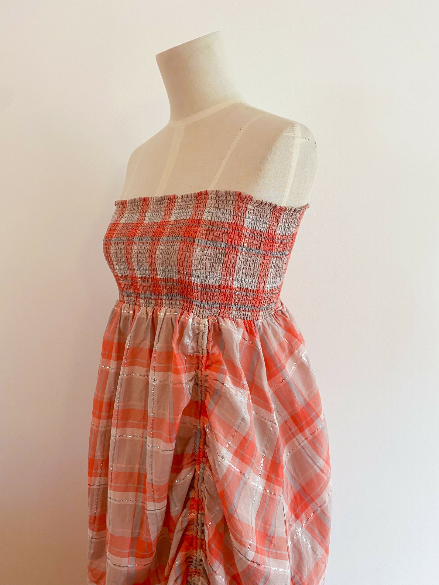 sass and bide Size 42 Cotton-Blend Check Dress