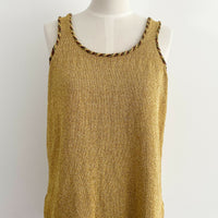 Vintage Gold Lurex Tank Top