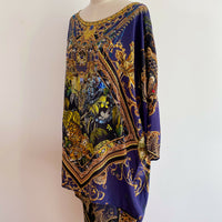 Camilla One Size Embellished Multicolour Kaftan