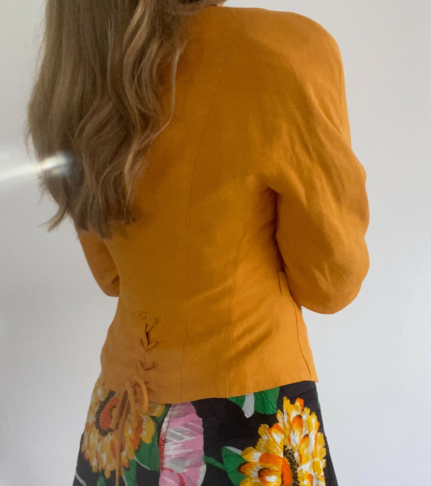 Women's Vintage Size 8 Jacques Vert Mustard Blazer