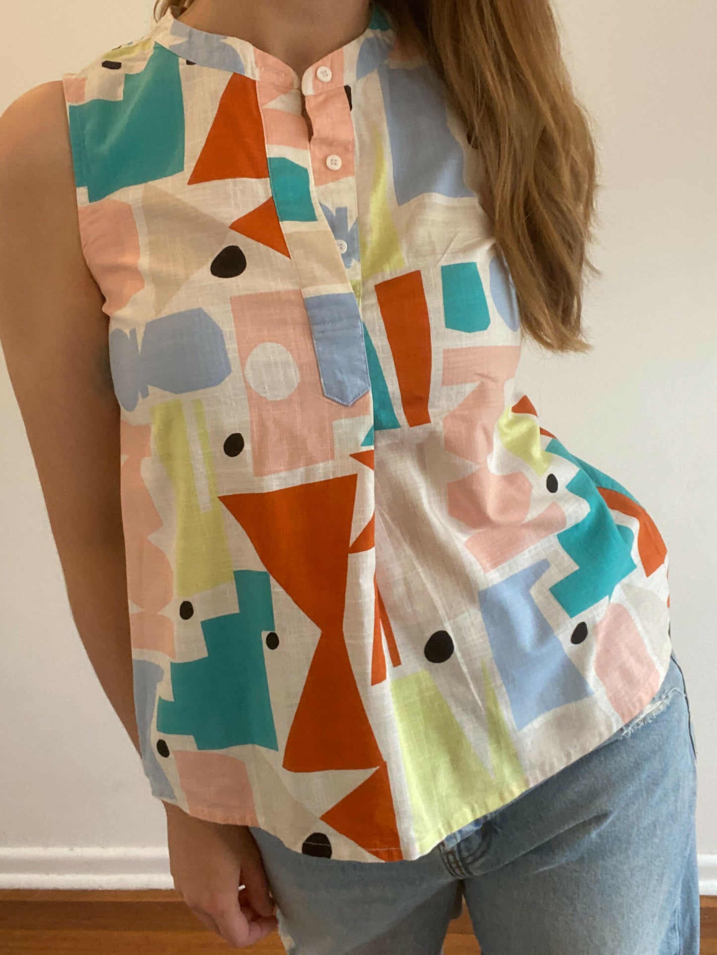 Women's Gorman Size 8 Multicolour Print Top