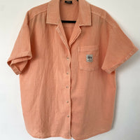 Unisex Stussy Size 10 Orange Cotton Waffel Shirt