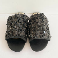 Zara Size 40 Beaded Black Sandals