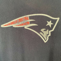 Men's Size L Navy Patriots Football Cotton Print T-Shirt