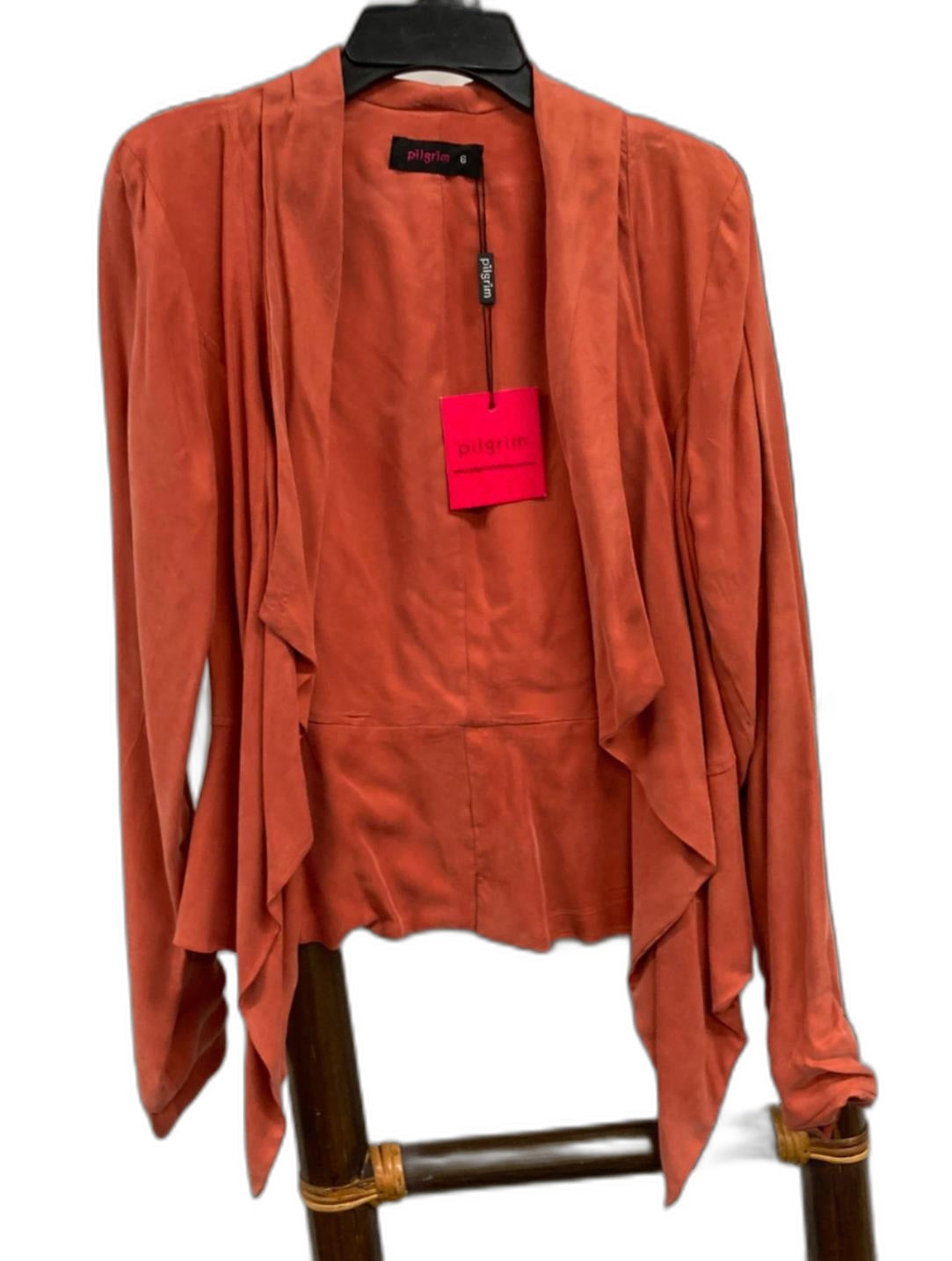 Pilgrim Lazy Pea Long Sleeve Jacket Terracotta Ladies Sz 6 NEW