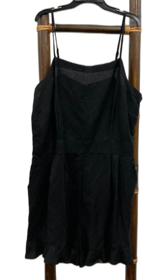 Loft Camisole Style Top Short Leg Playsuit Black Ladies Sz 14 NEW