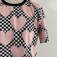 Love Moschino Size 10 Printed Cotton-Blend T-Shirt