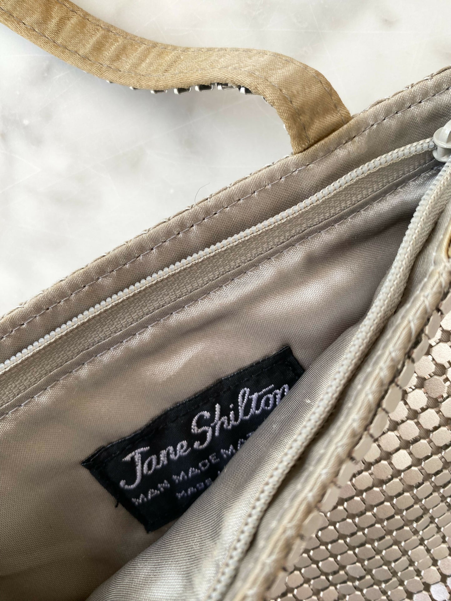 Jane Shilton Vintage Silver Chain Mesh Bag