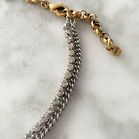 Mimco Chain and Diamante Necklace