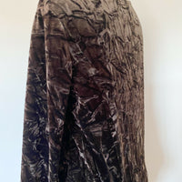 Vintage Simone Turpin Size 8 Brown Crushed Velvet Top