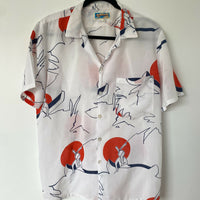 Men's Vintage Aramar Italian Collezione Size S Printed Shirt