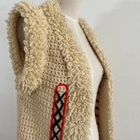 Vintage Women's Knitted Textured Vest