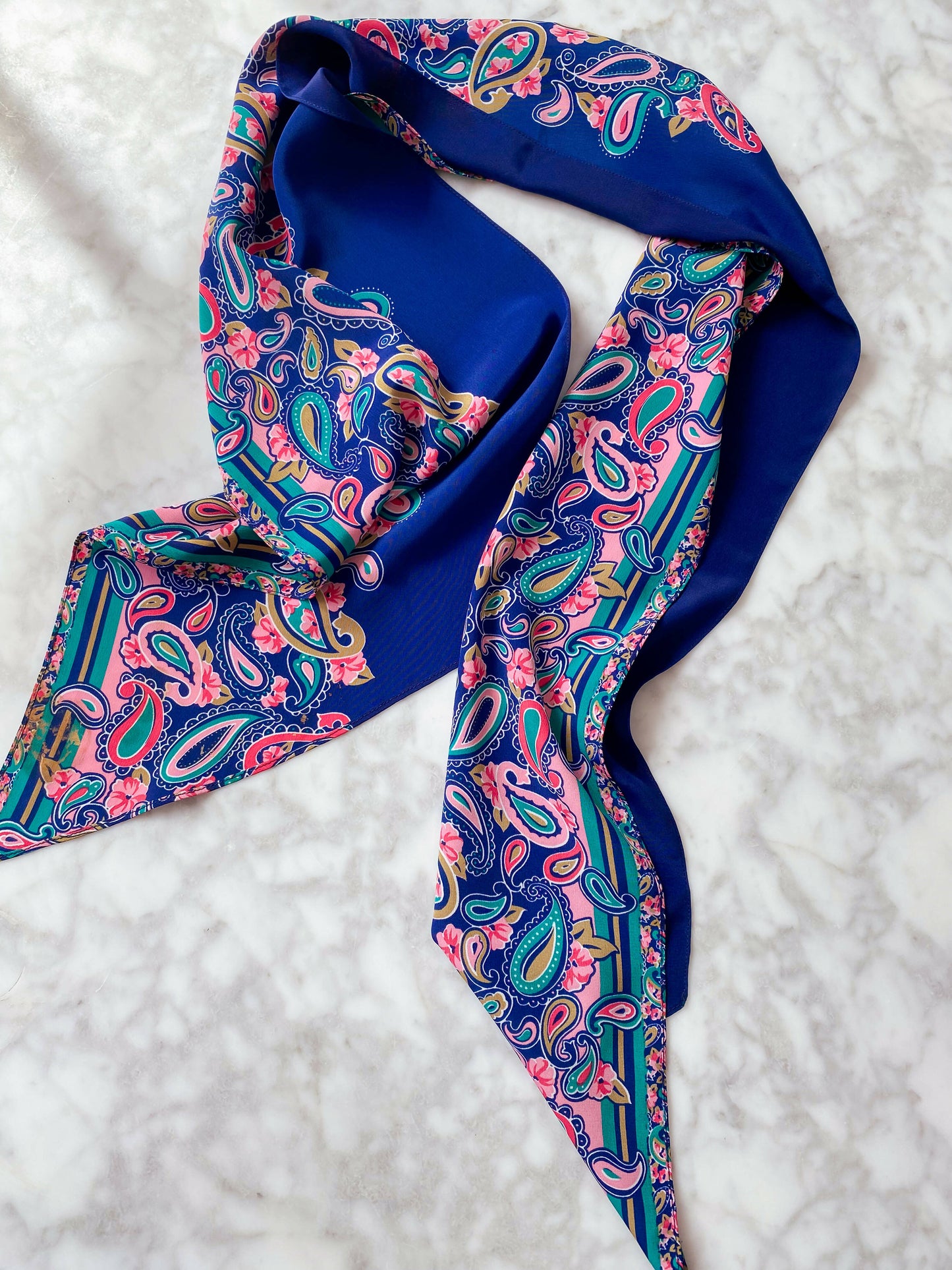 Multicoloured Paisley Scarf