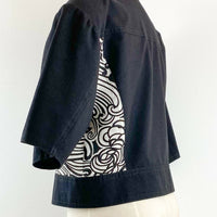 Size 10 Cropped Printed Shirt