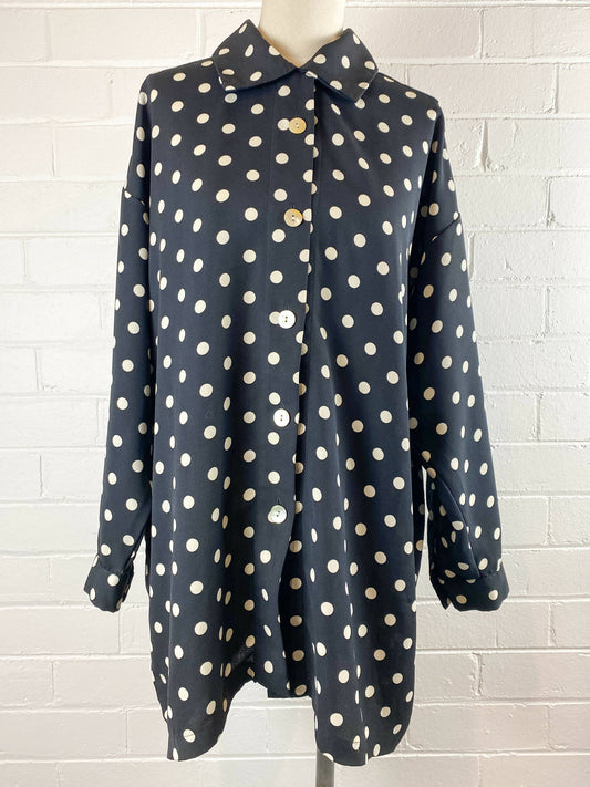 Von Troska Size XL Polka-Dot Shirt