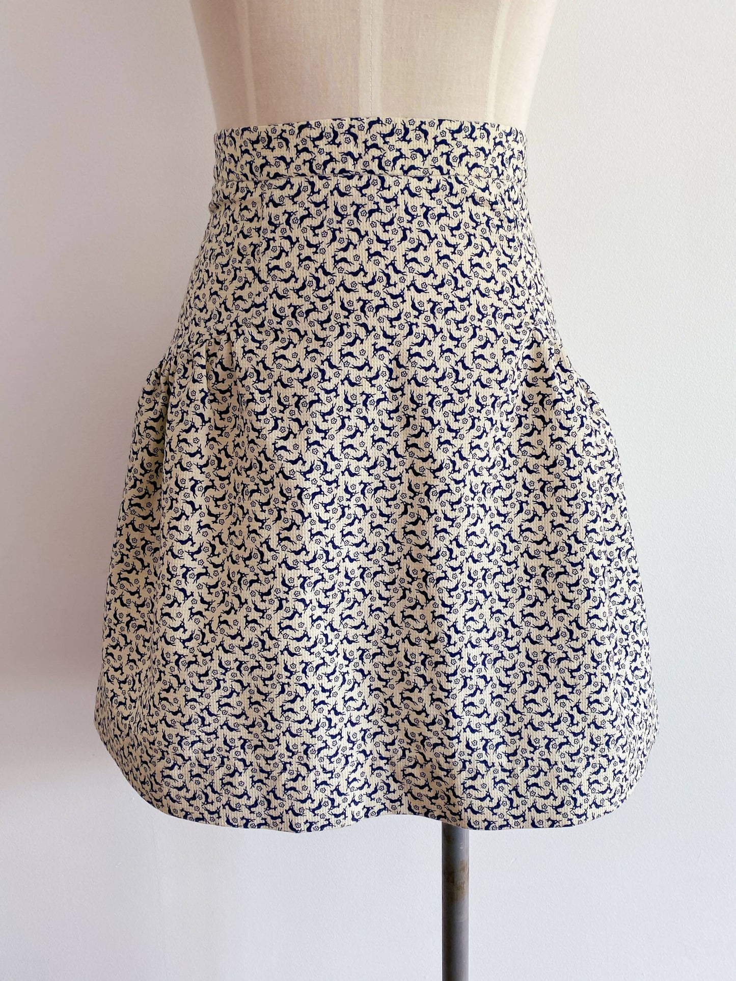 Karen Walker Size 2 (AU 6) Cotton-Blend Printed Mini Skirt