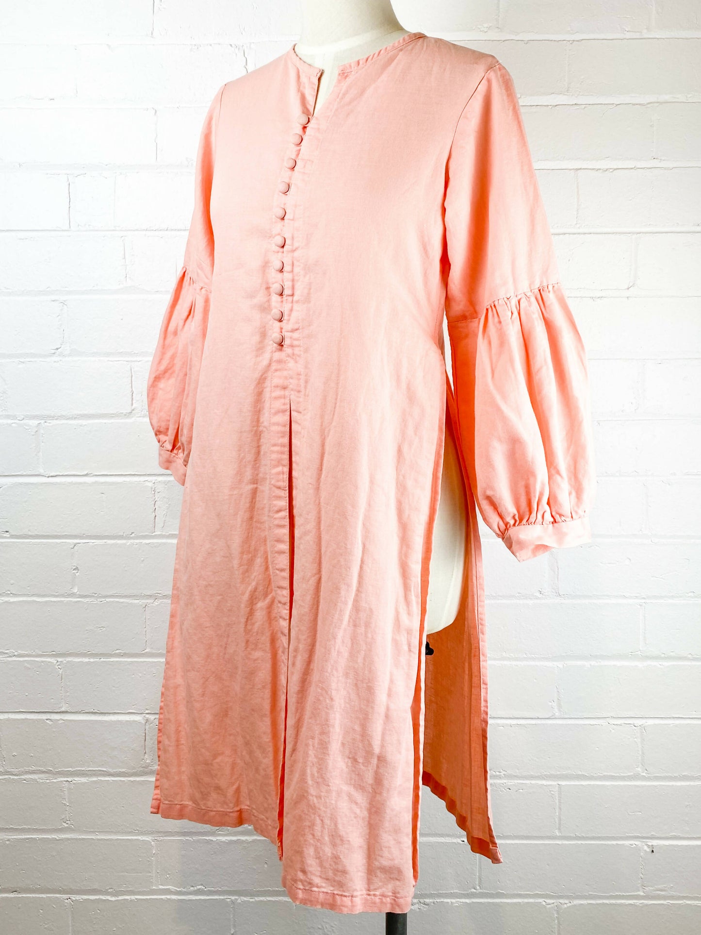 Size Medium Buttoned Coral Tunic