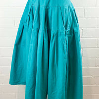 Size 8 Pleated Emerald-Green Midi Skirt