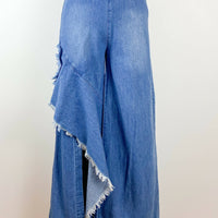 sass and bide Size 38 Flared Frayed Denim Jeans