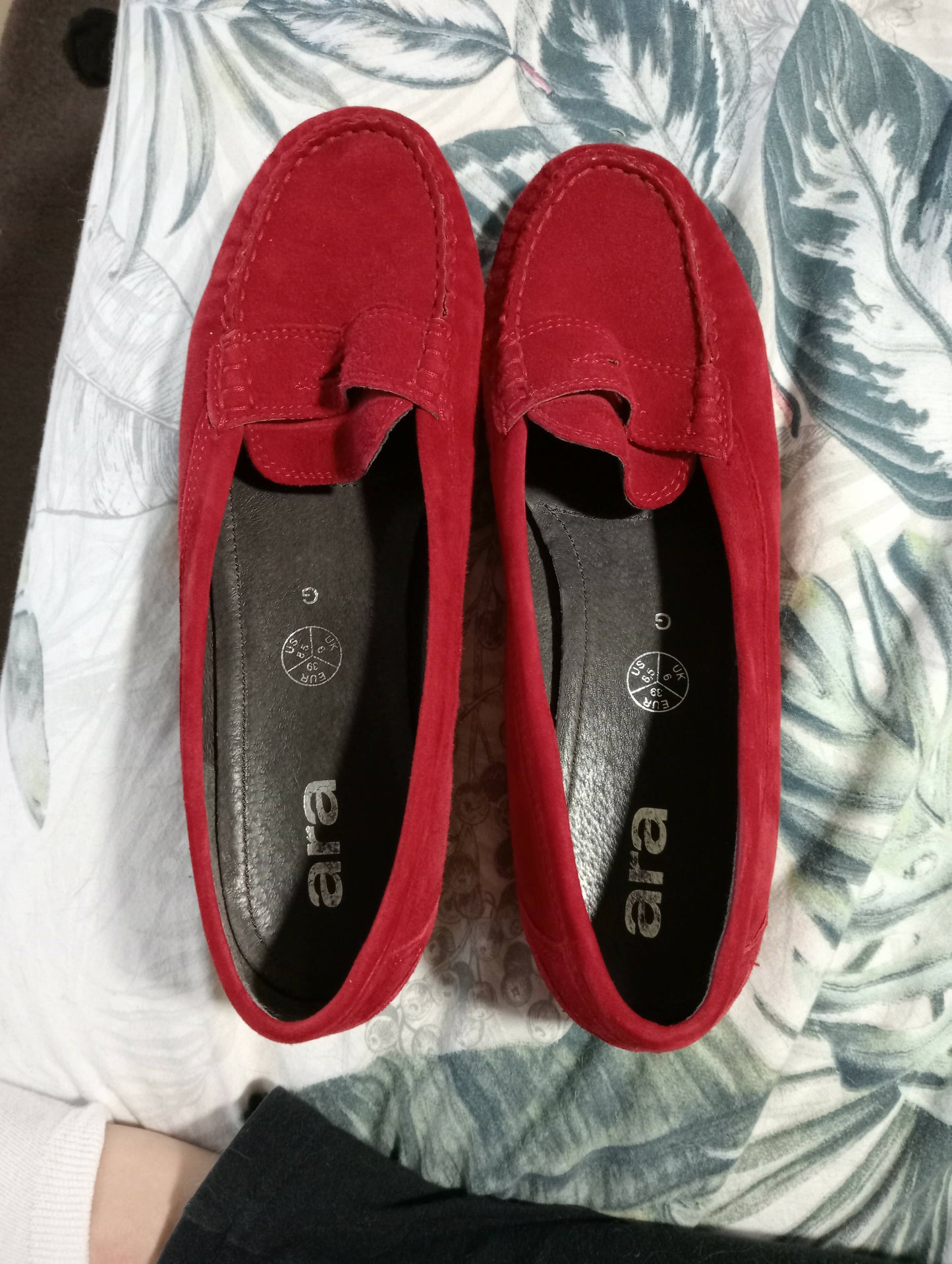 Red Suede Loafers