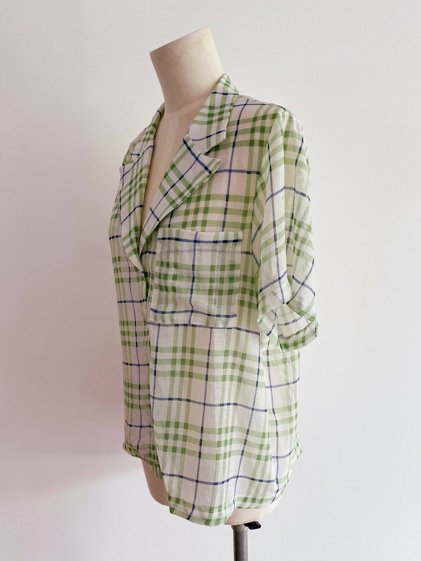 Size 10 Sheer Check Shirt