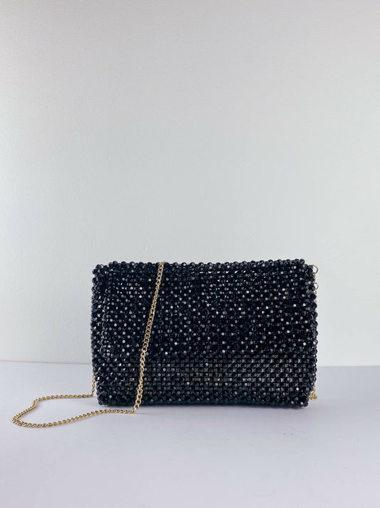 Black Beaded Bag