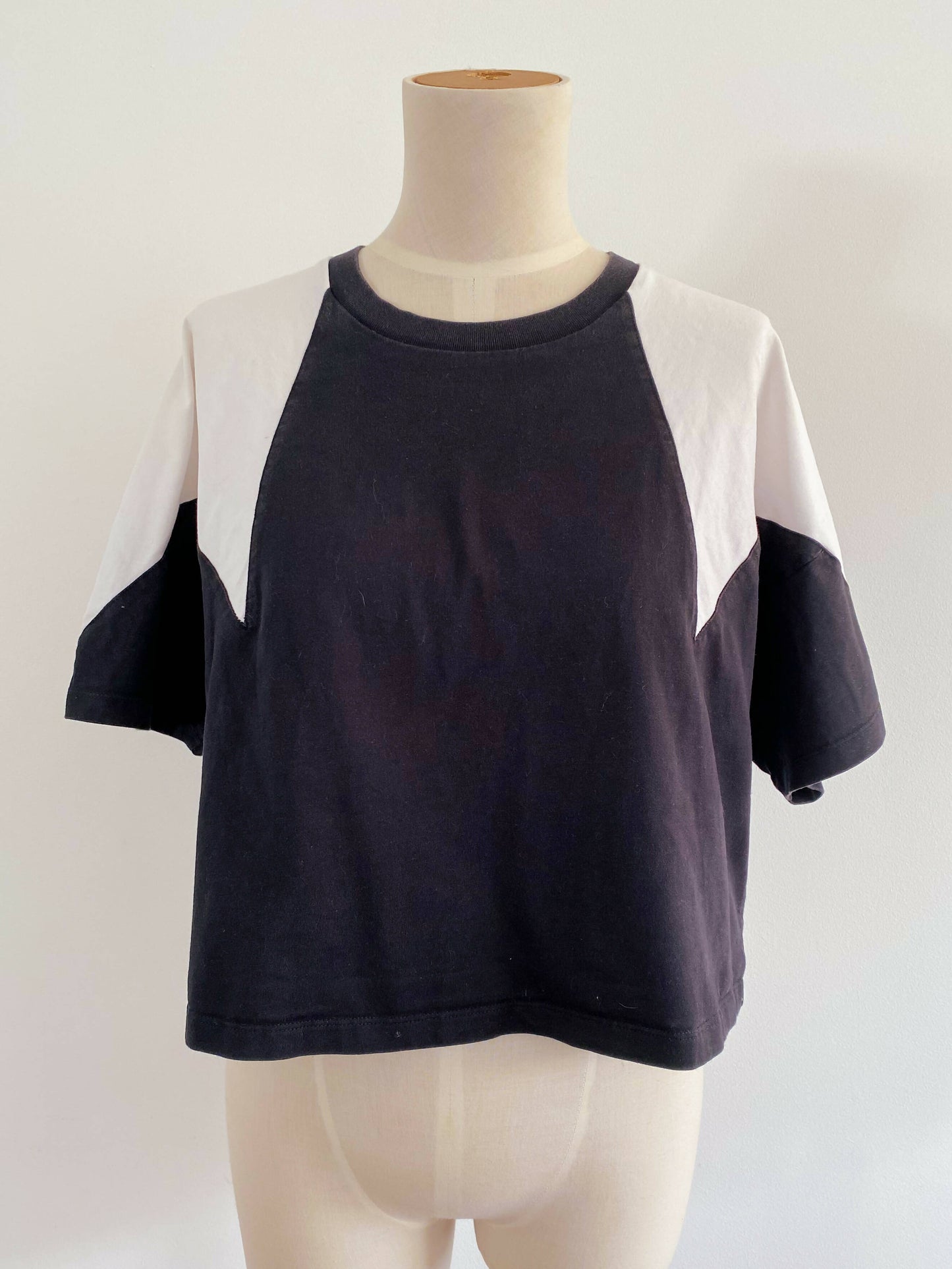 Adidas Size 10 Two-Tone Cotton Cropped Top