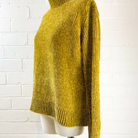 COS Size S Olive Chenille Sweater