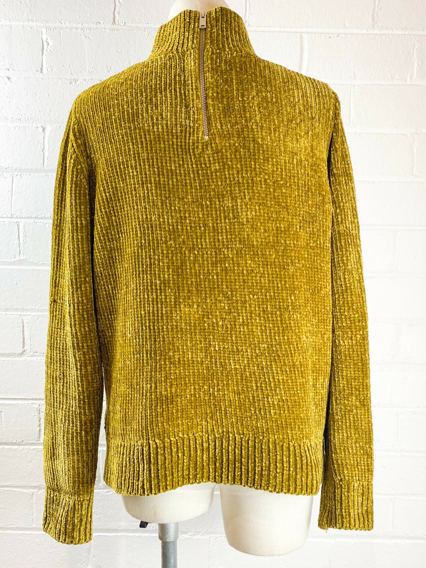 COS Size S Olive Chenille Sweater