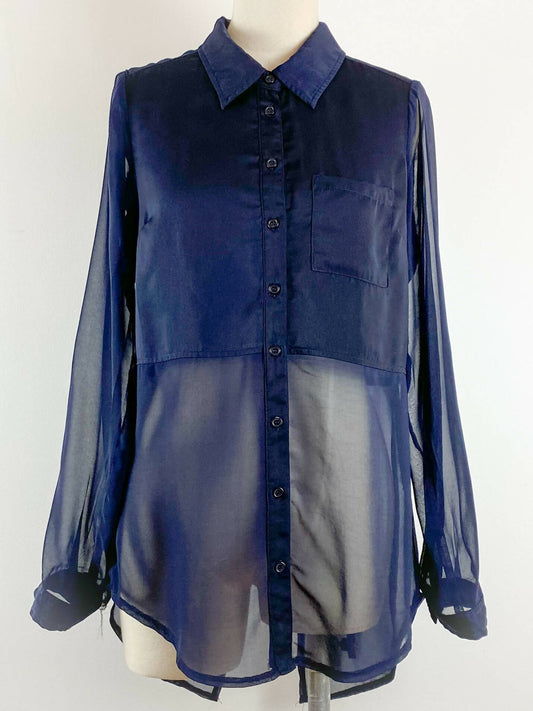 Dotti Size 8 Navy Shirt