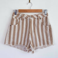 All About Eve Size 8 Striped Denim Shorts