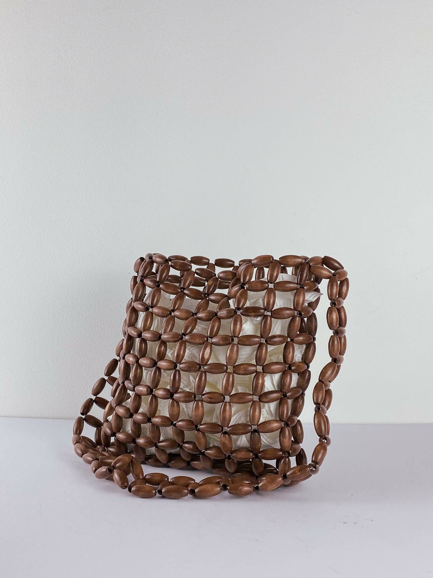 Brown Beaded Bag