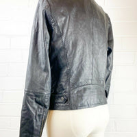 Jeanswest Size 10 Leather Biker Jacket